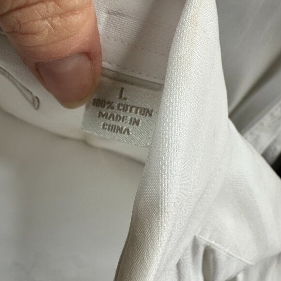 INDIGO PALMS Embroidered Front Button Down Style Shirt Size Large - Picture 11 of 12